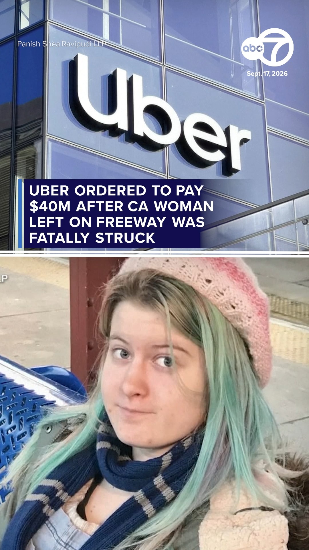 Uber ordered to pay $40M after girl left on freeway was fatally struck