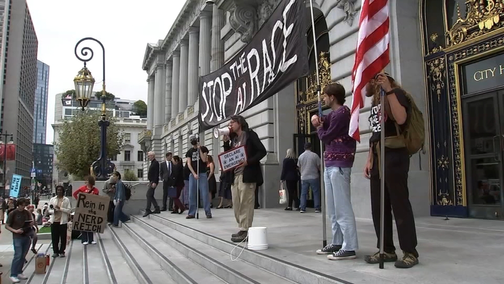 Protesters urge San Francisco to declare AI emergency