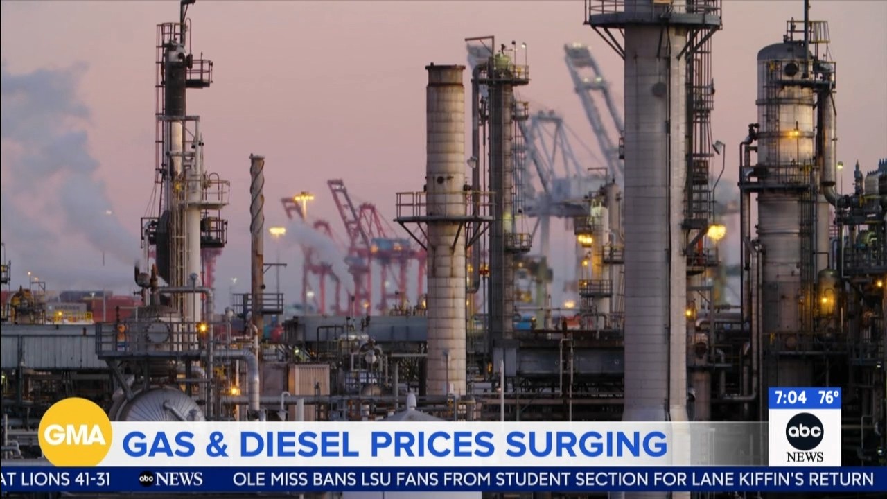 Diesel prices at record highs amid Strait of Hormuz disruption
