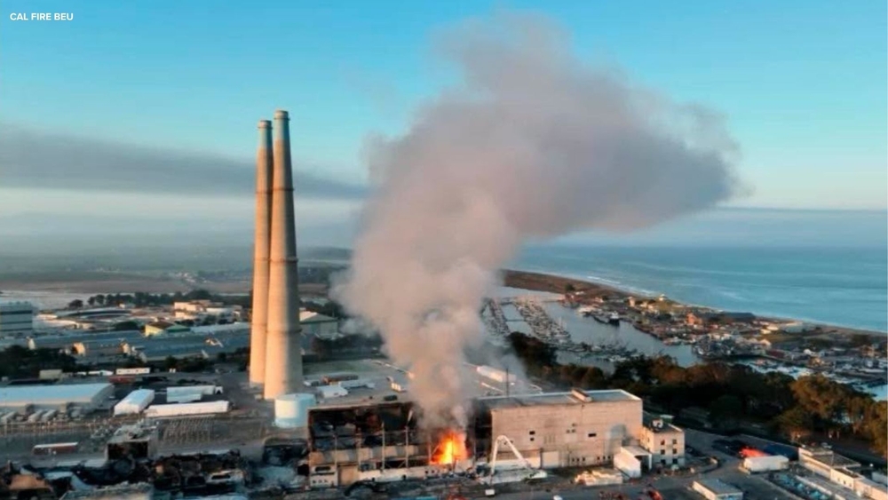 Fire at Moss Landing Power Plant in Monterey County
