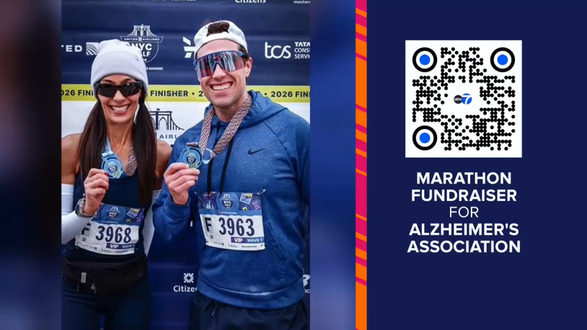 Liz Cho, Mike Marza running TCS NYC Marathon to raise money for Alzheimer's Association