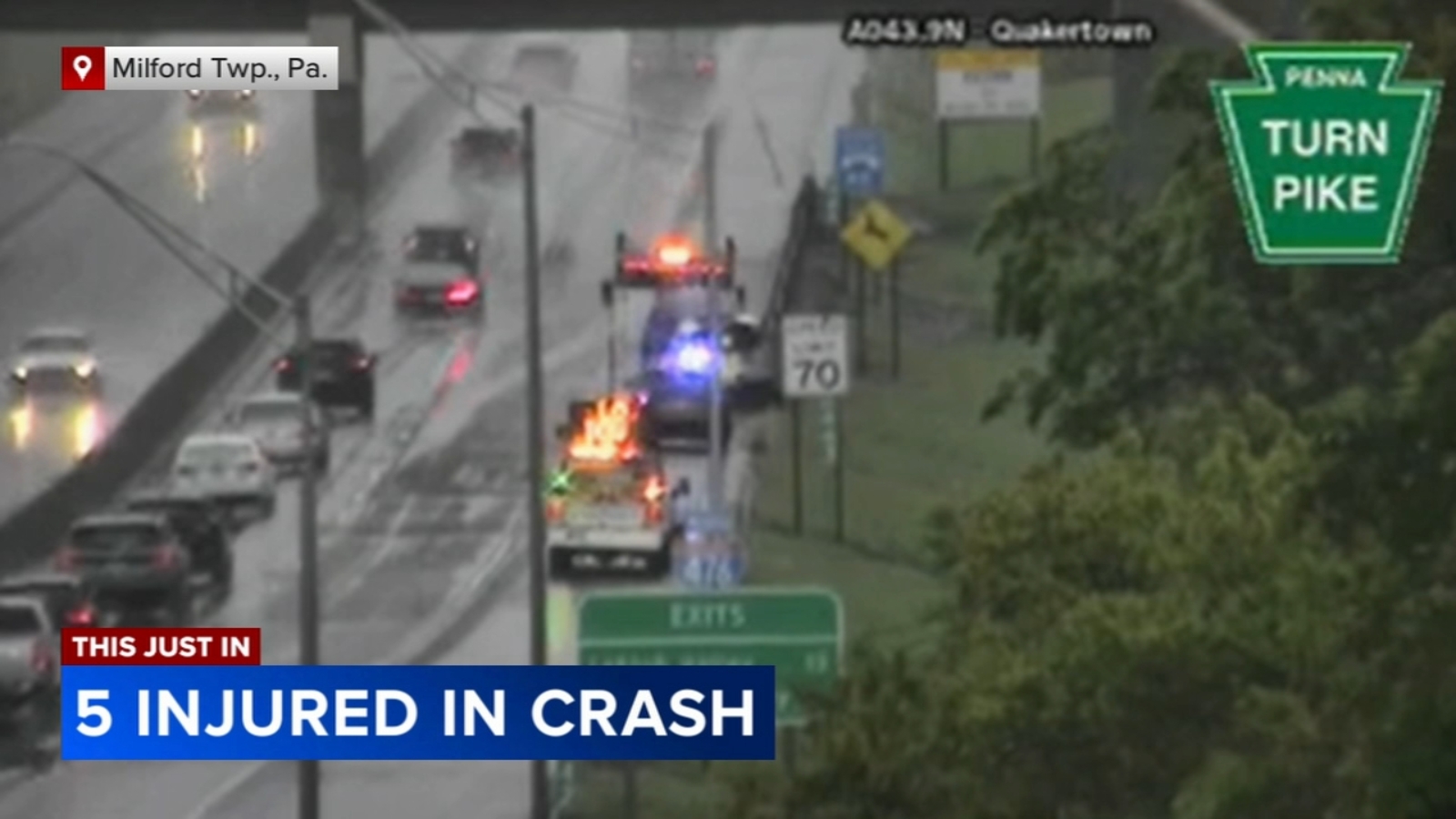 Woman and 4 children injured after crash on Pennsylvania Turnpike in ...