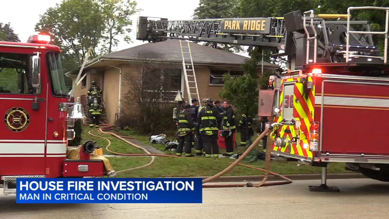 Fire Ridge Park Ridge fire: Man critically injured after being rescued from house ...