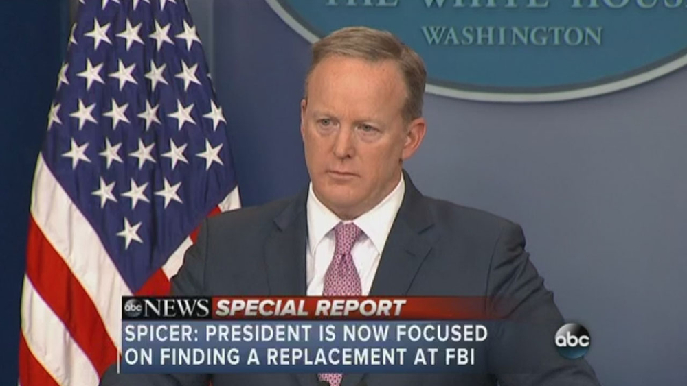 Sean Spicer addresses Comey firing 