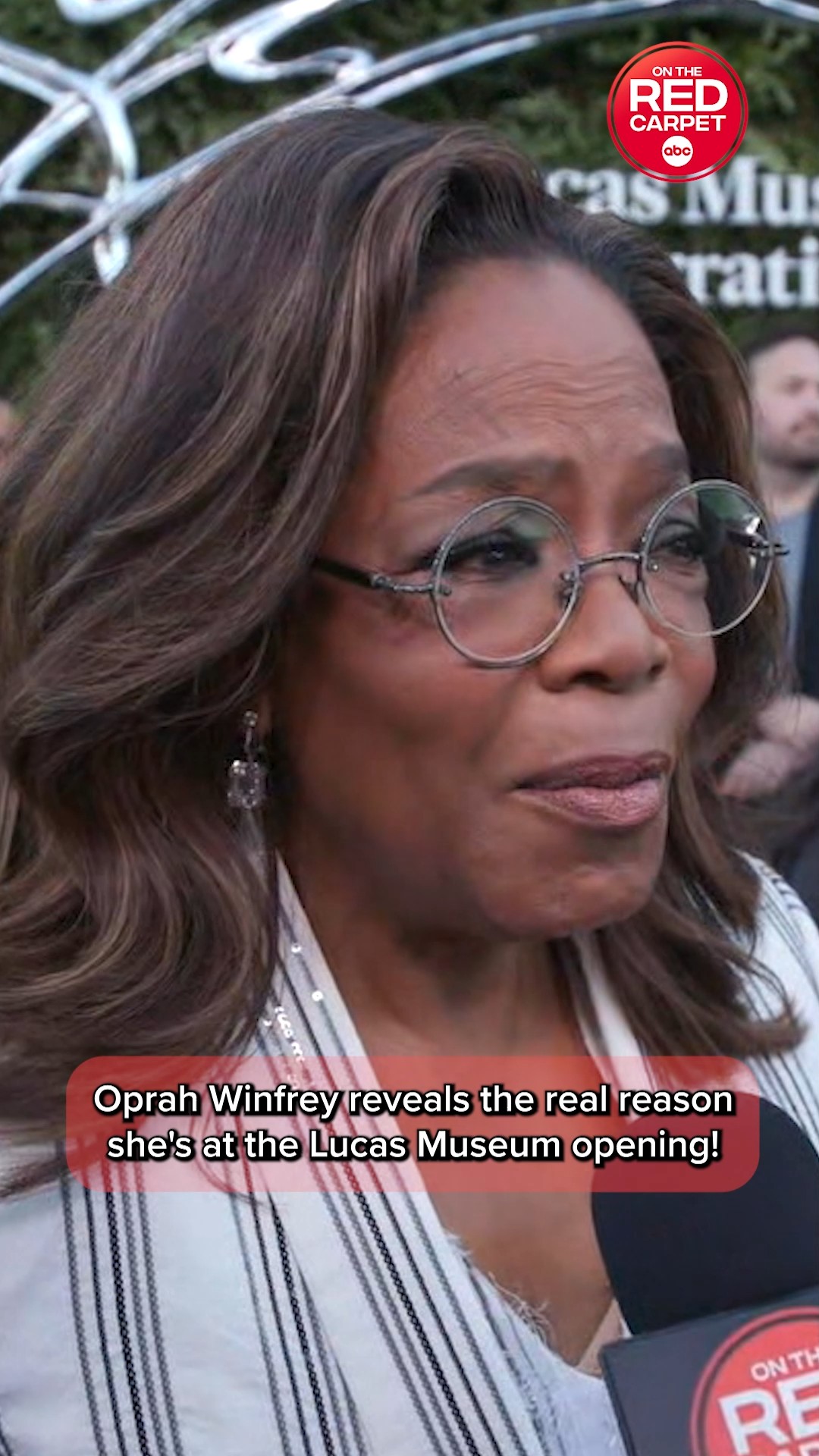 Oprah reveals the real reason she was at the Lucas Museum opening