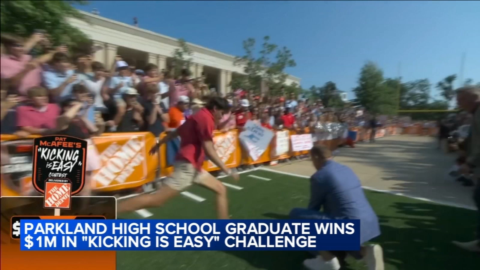 Allentown graduate wins $1 million kicking challenge on College GameDay
