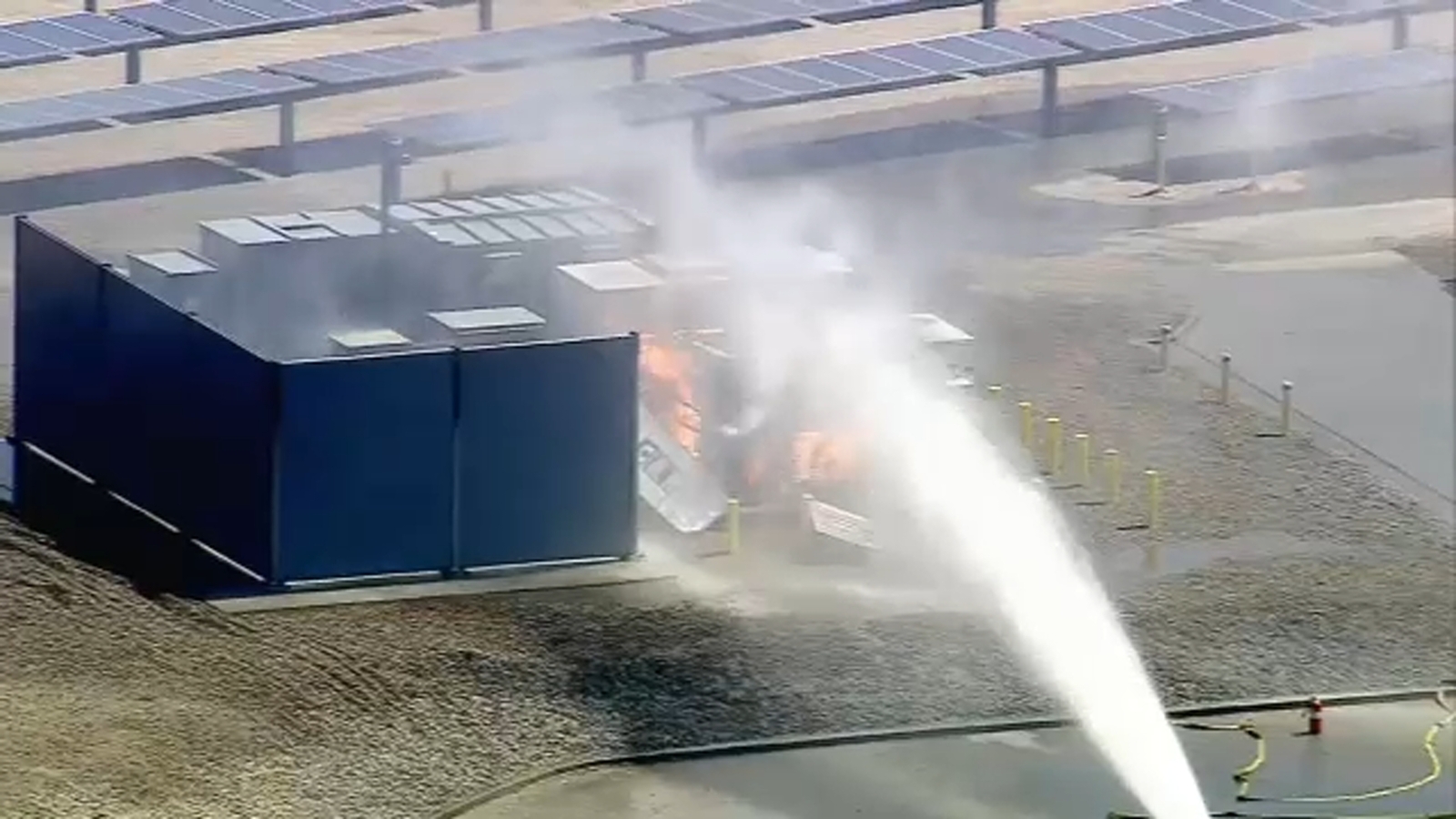 Battery storage fire at water treatment plant in La Verne prompts nearby schools to evacuate
      
