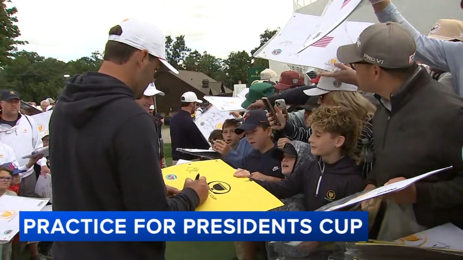 Coverage image for: 2026 US Presidents Cup practice rounds draw golf fans to Medinah before competition begins