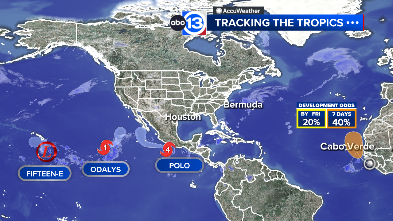 Hurricane Polo rapidly intensifies in the Pacific
