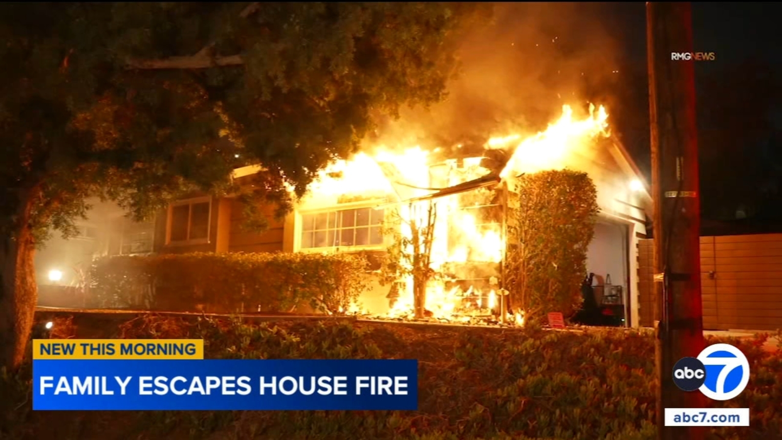 Family escapes Encino home after fire breaks out
      