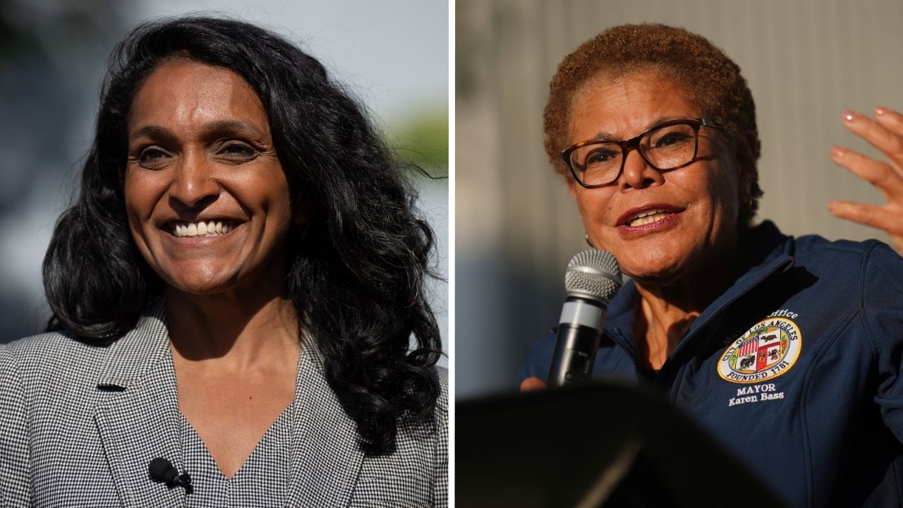Nithya Raman opens big lead over Karen Bass in LA mayoral race, new poll shows