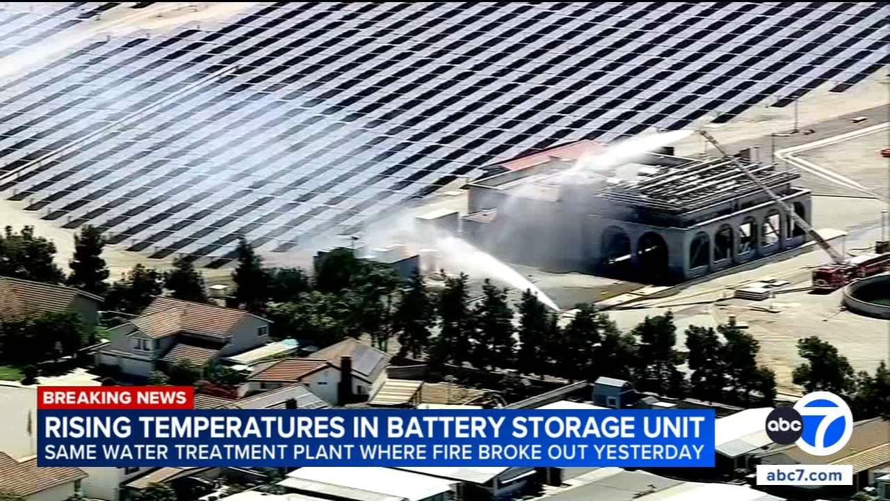 Fire Risk Escalates at La Verne Water Plant as Second Battery Unit Shows Heat Buildup