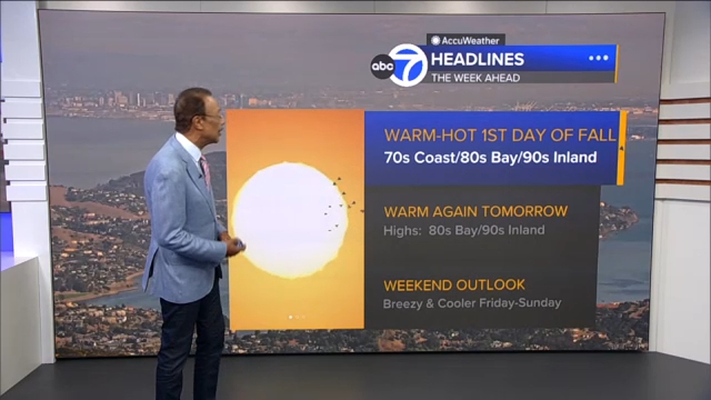 AccuWeather Forecast: Early autumn warmth holds tonight