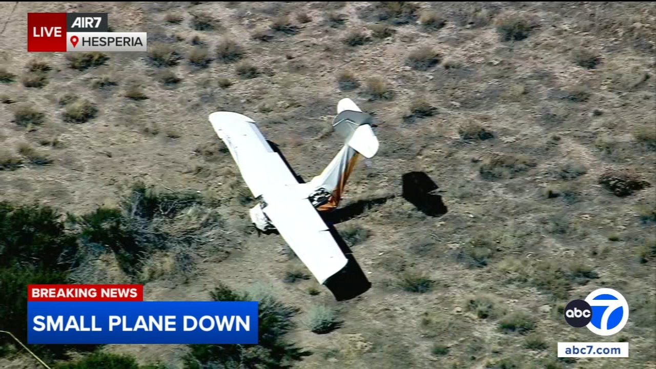 2 dead after small plane crashes in Hesperia, authorities say