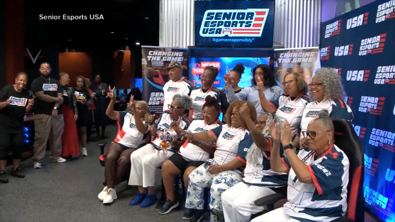 Group of seniors representing USA at Global Esports Games in LA