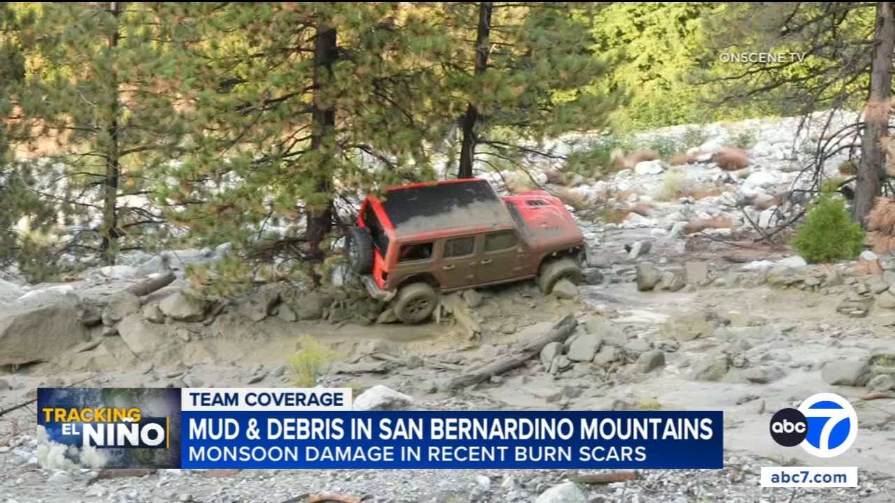 Mud, debris flows in San Bernardino mountain communities provide glimpse of El Niño
