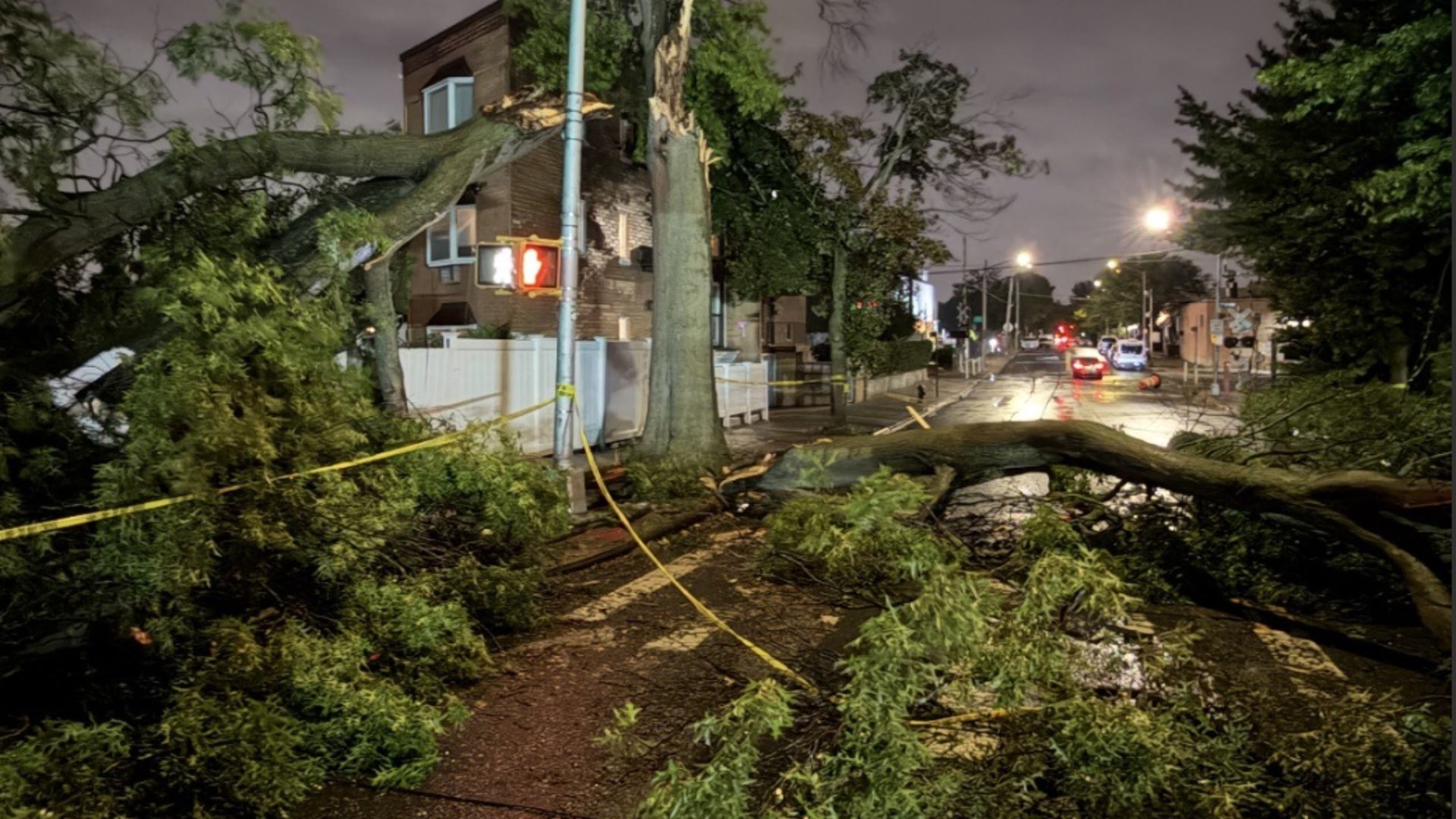 1 dead as wind from nor'easter topples trees in NYC; flood threat remains
