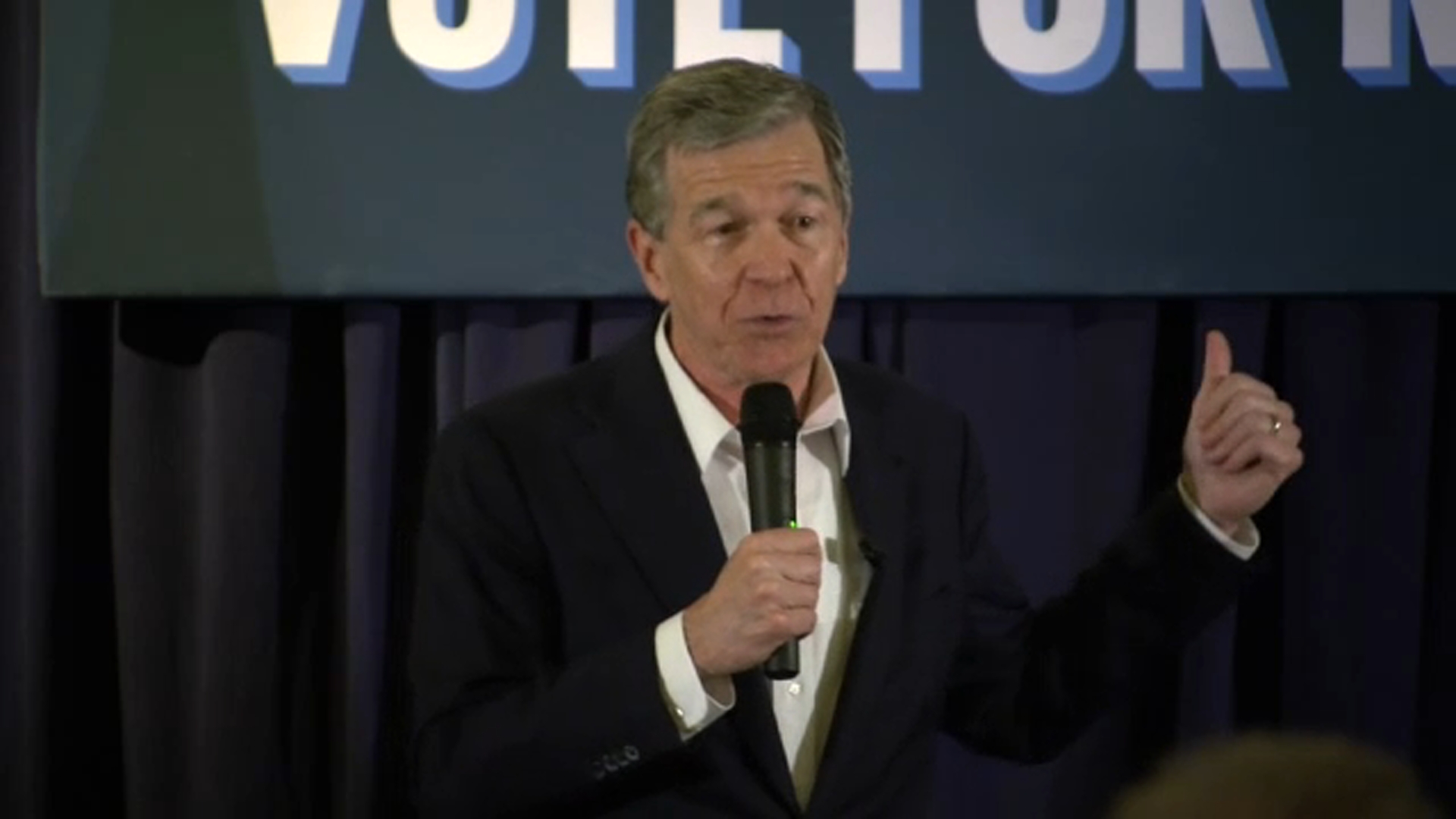Inflation weighs on families as former Gov. Roy Cooper campaigns in Raleigh