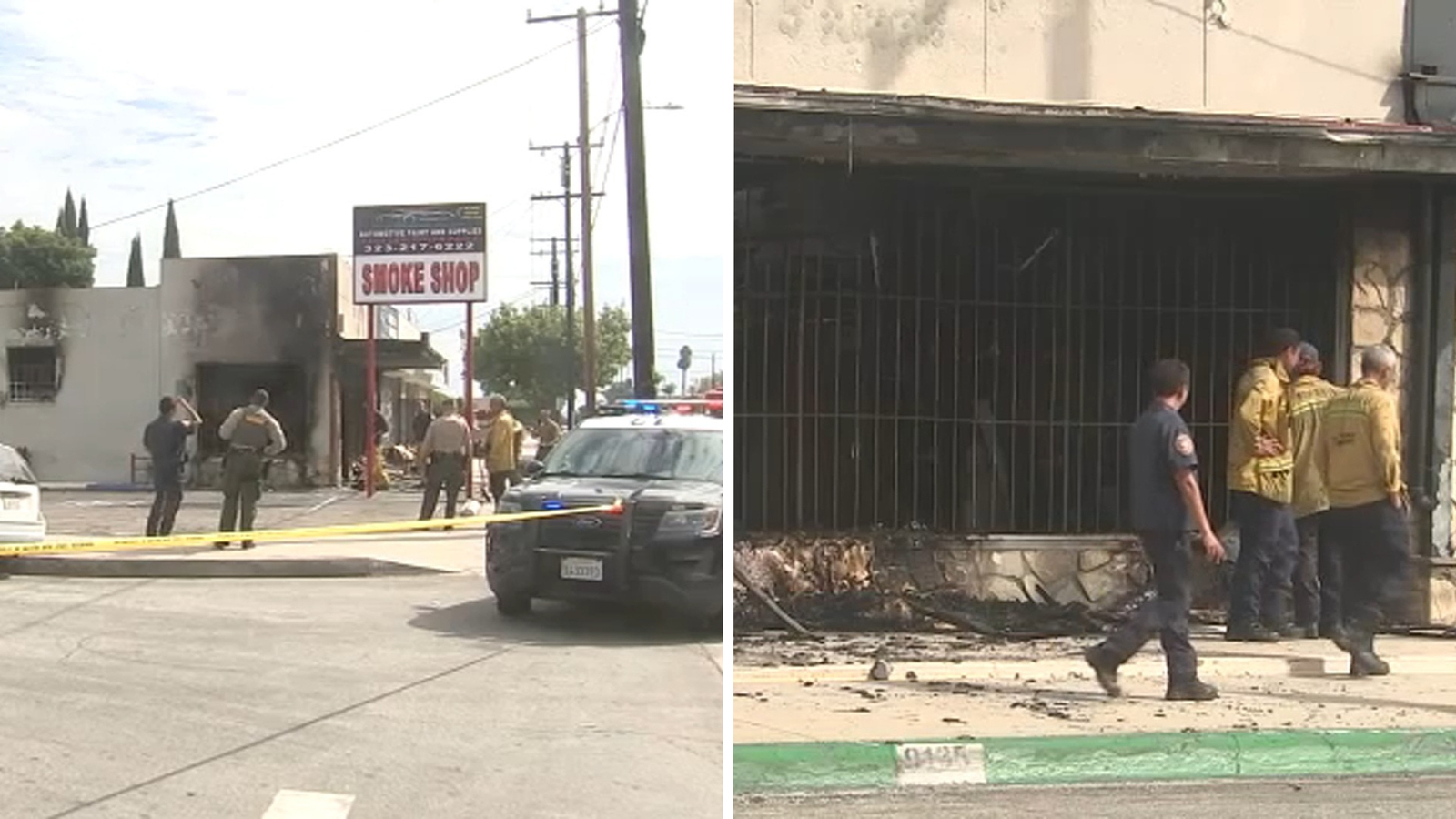 2 masked suspects sought after worker shot, Bellflower smoke shop set on fire by Molotov cocktail, deputies say 2 masked suspects sought after worker shot, Bellflower smoke shop set on fire by Molotov cocktail, deputies say