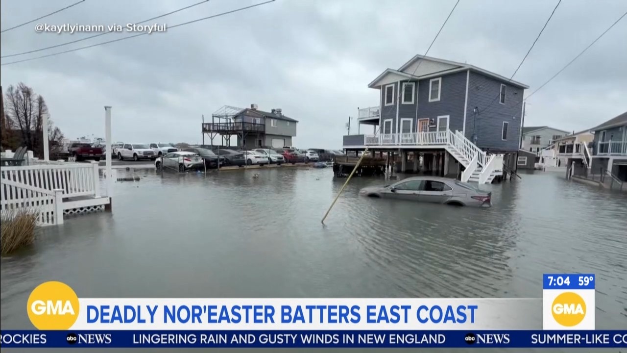 Nor'easter weakens after deadly battering of Northeast