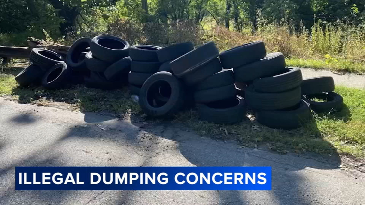 500+ tires illegally dumped in Philadelphia's Cobbs Creek section in recent months, residents say