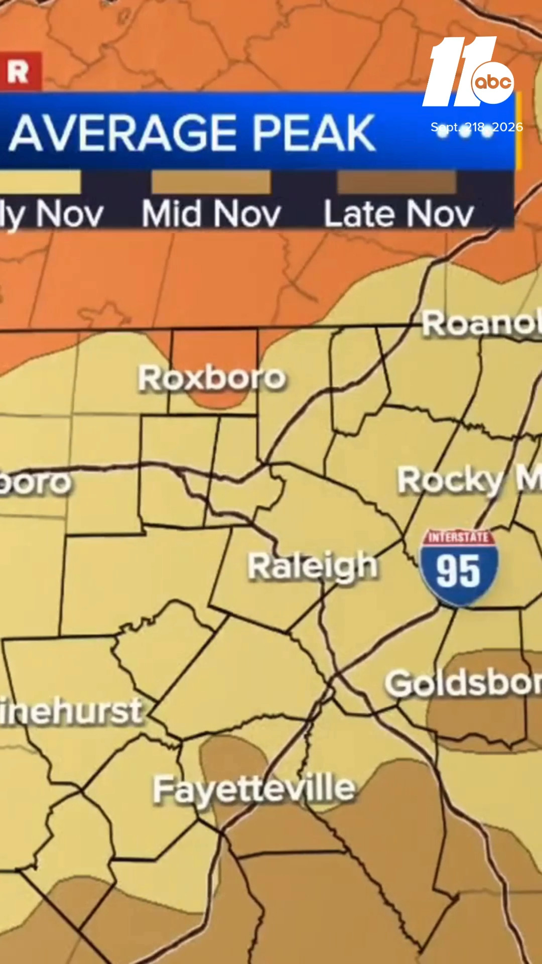 What to expect for this year's fall foliage in NC as drought persists