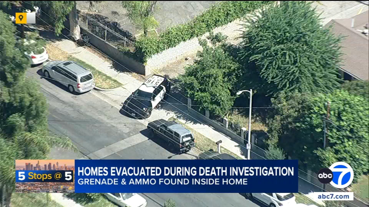 Police Find Grenade and Ammunition During Death Investigation in Canoga Park, Force Evacuations
