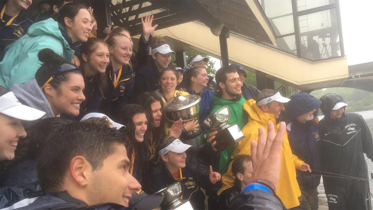 Drexel finishes on top in rain-shortened Dad Vail Regatta
