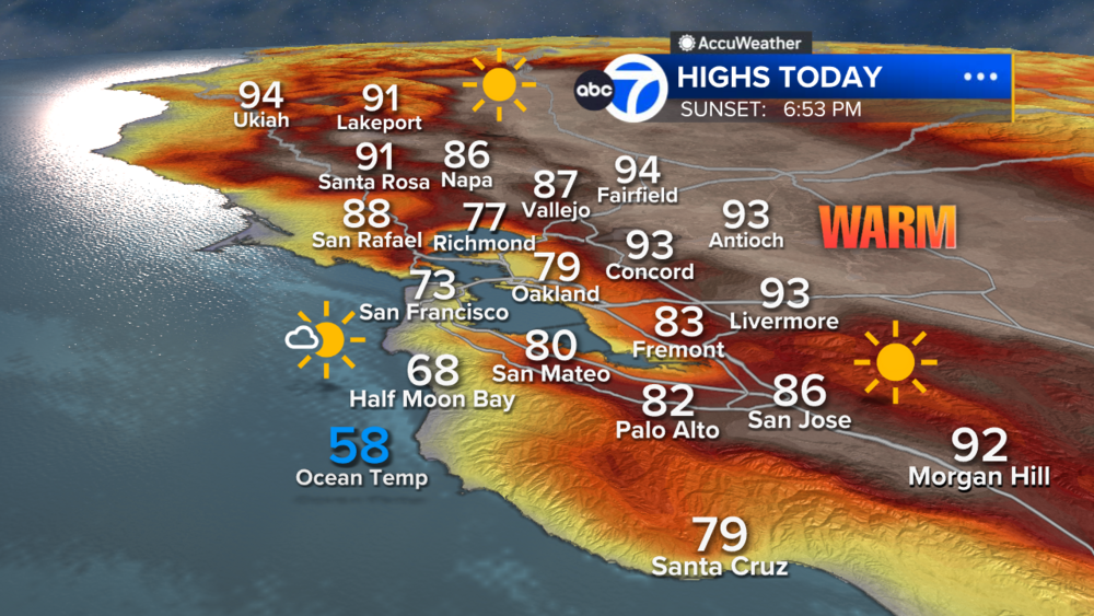 AccuWeather Forecast: Autumn warmth continues through weekend