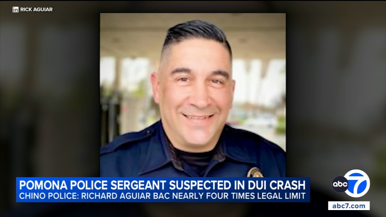 Pomona police sergeant identified as suspect in DUI hit-and-run crash in Chino