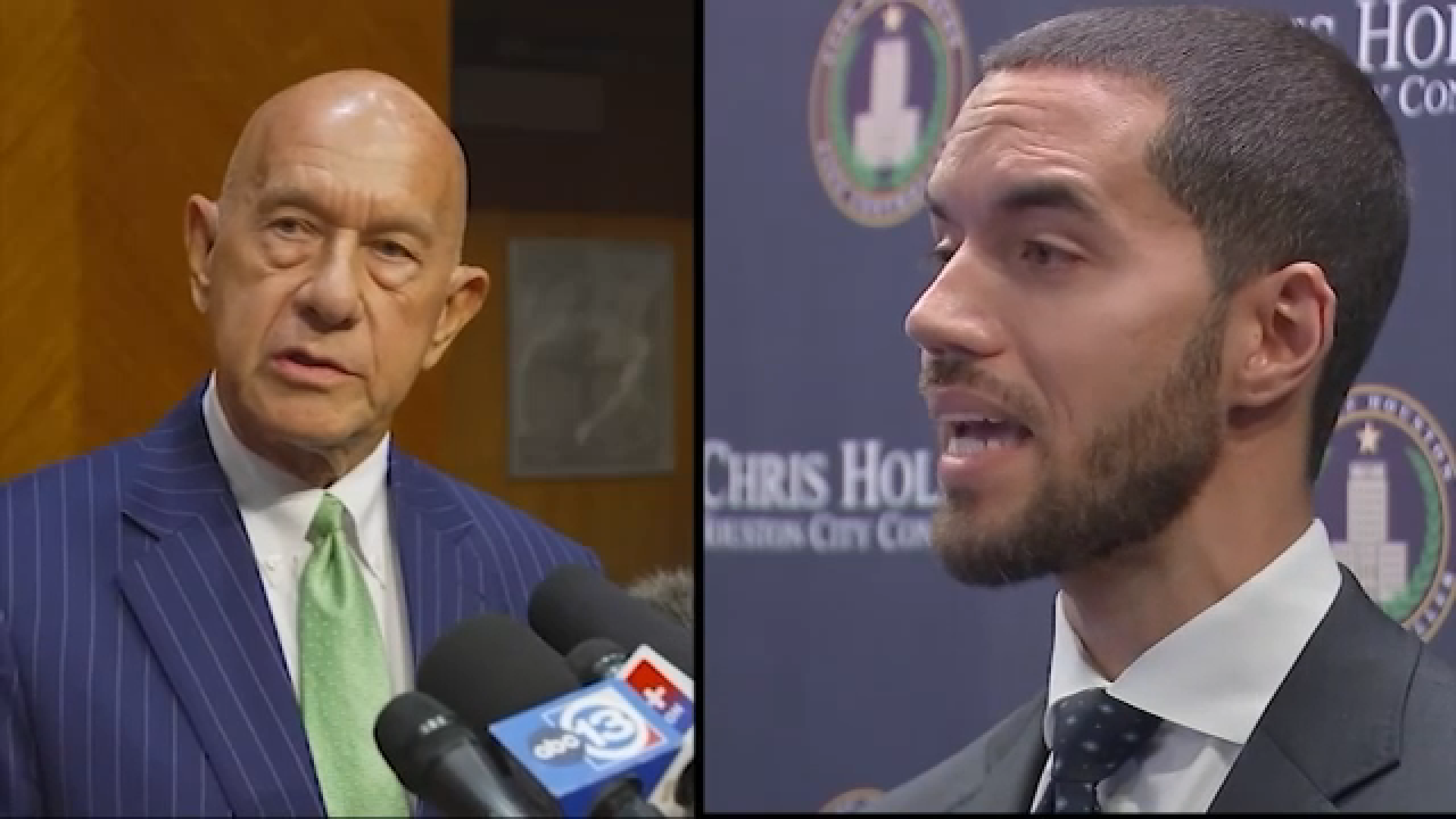 Mayor Whitmire, Controller Hollins clash over adviser's salary, work in tense city council meeting