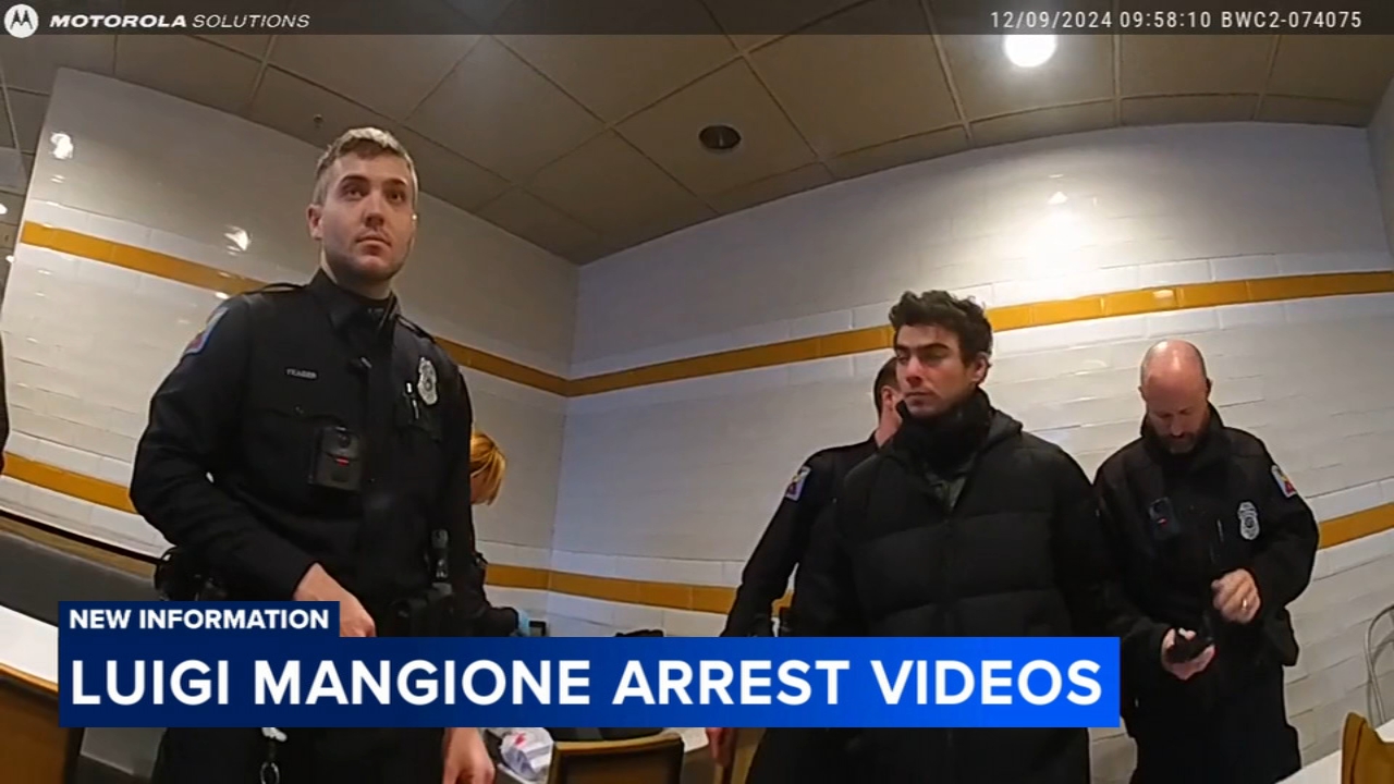Luigi Mangione's arrest seen in newly-released bodycam footage