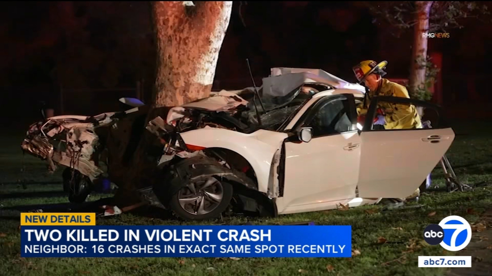 2 killed after car slams into tree along Encino street notorious for crashes