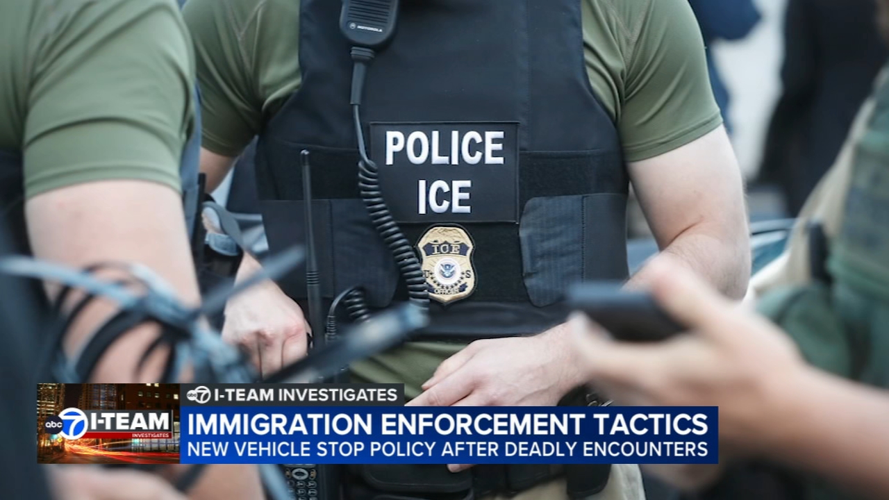 ICE vehicle stop policy report.