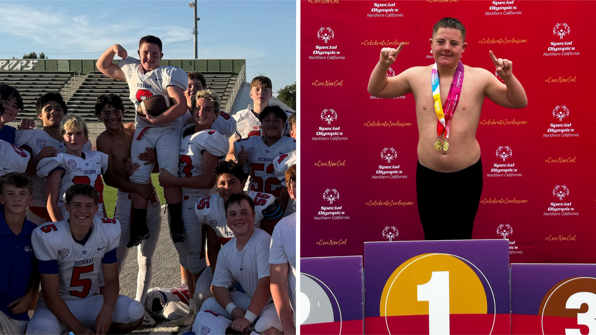 Good Sports: Buchanan freshman with Down syndrome defying the odds on the field and in pool