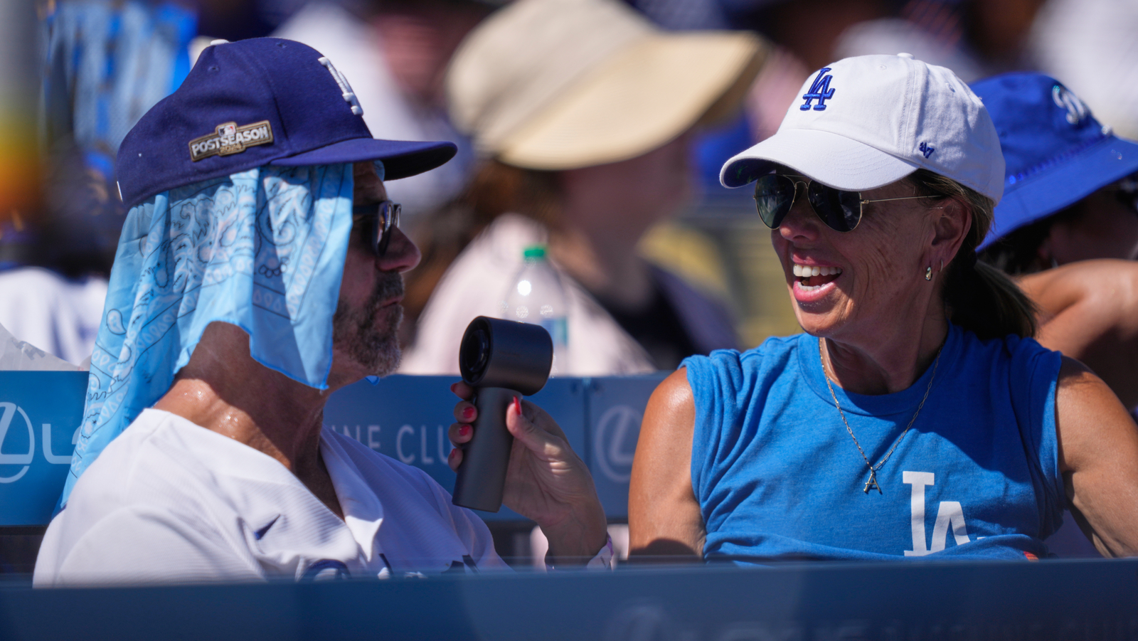 Blazing triple-digit heat bears down on Dodger Stadium as LA hosts Braves for NLDS opener Blazing triple-digit heat bears down on Dodger Stadium as LA hosts Braves for NLDS opener