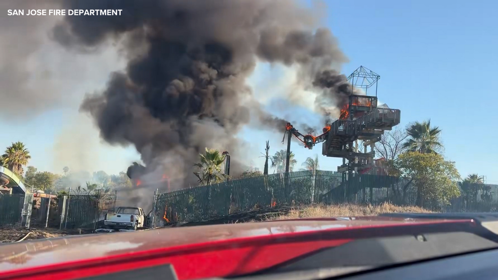 Truck crash sparks fire at CaliBunga Water Park: SJFD