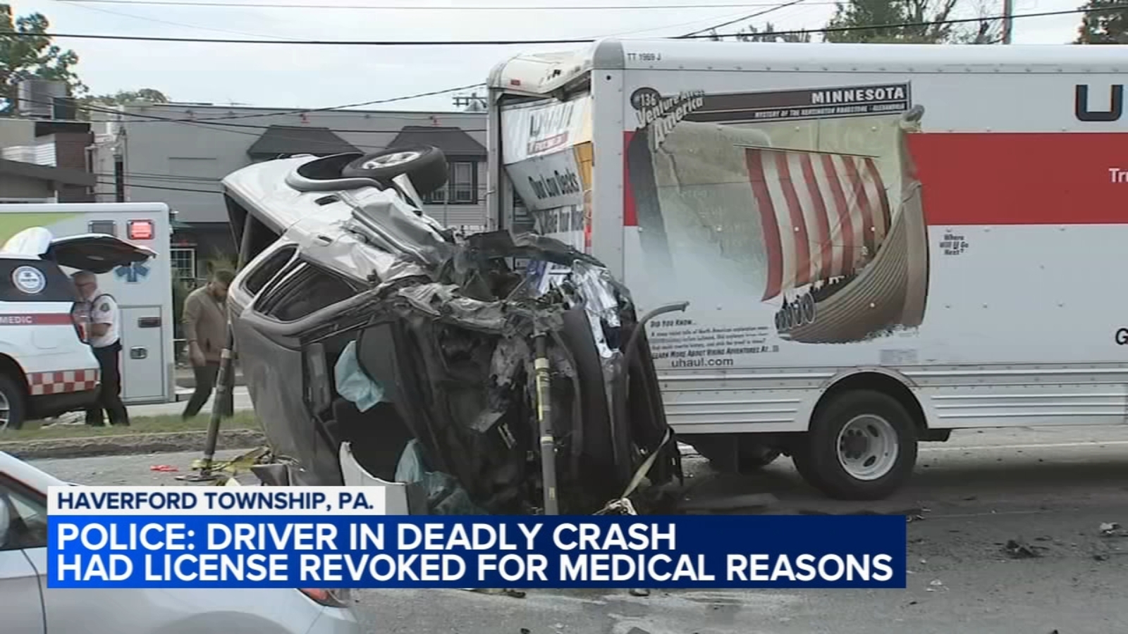 Photo: 6ABC Haverford Officials Respond After 14-Car Crash Leaves One Dead