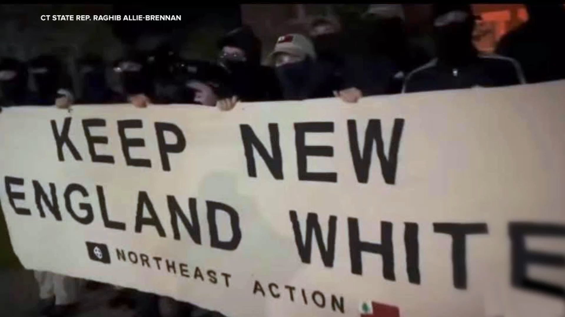 Danbury officials denounce masked group's 'Keep New England White' demonstration