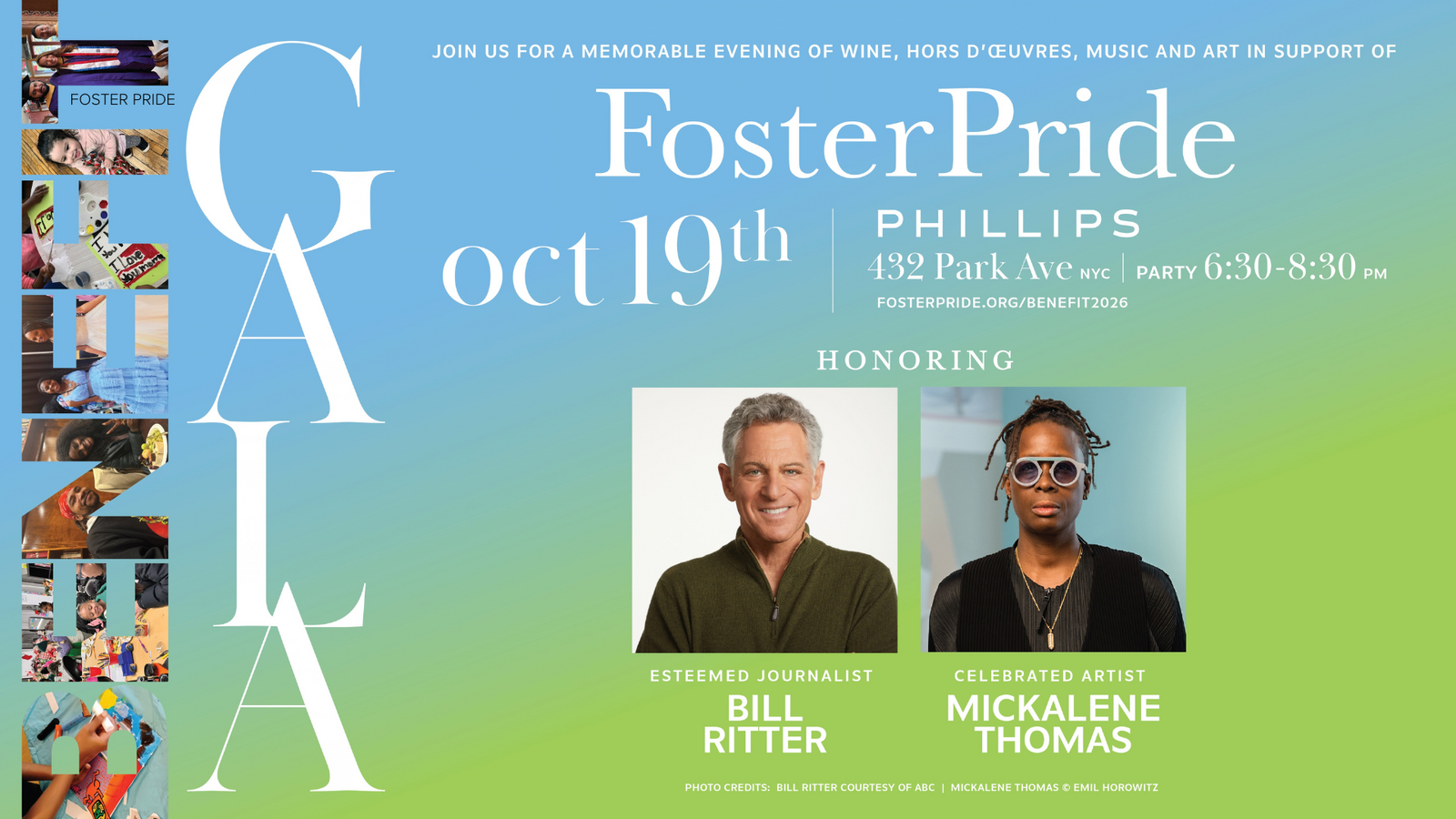 2026 Foster Pride Benefit Gala to honor Bill Ritter, Mickalene Thomas ...