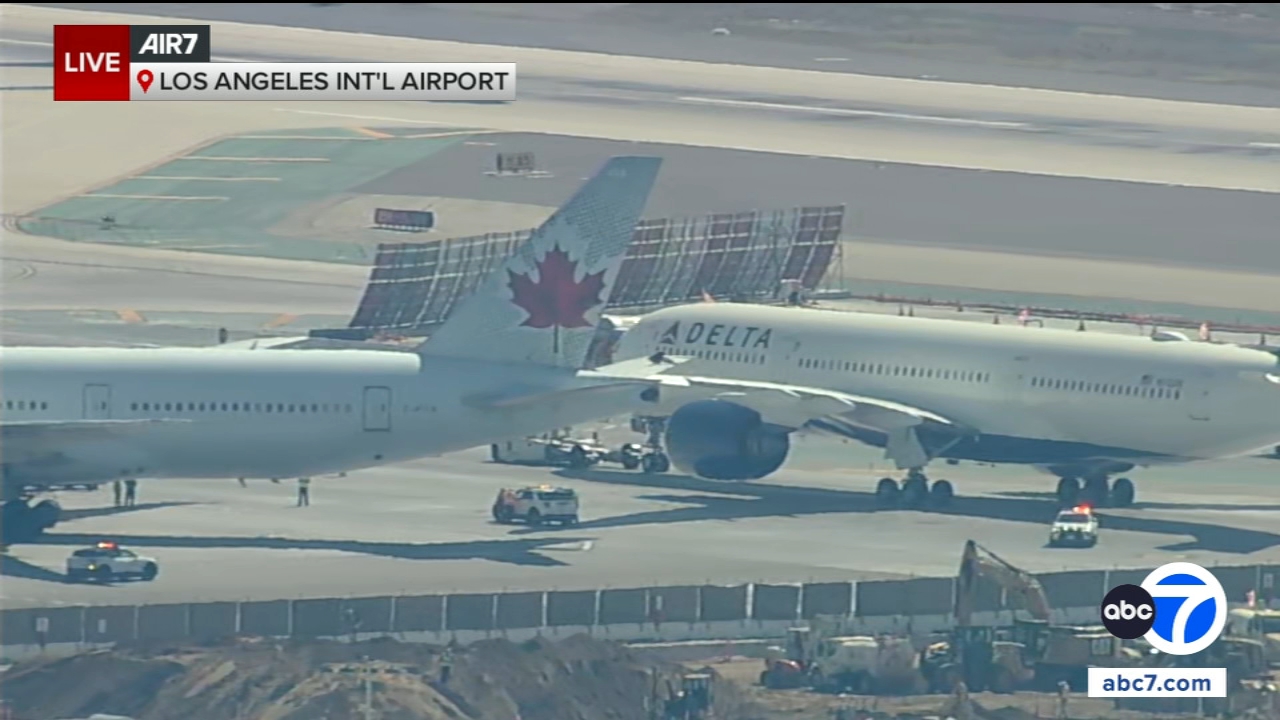 Delta plane collides with Air Canada plane on LAX tarmac