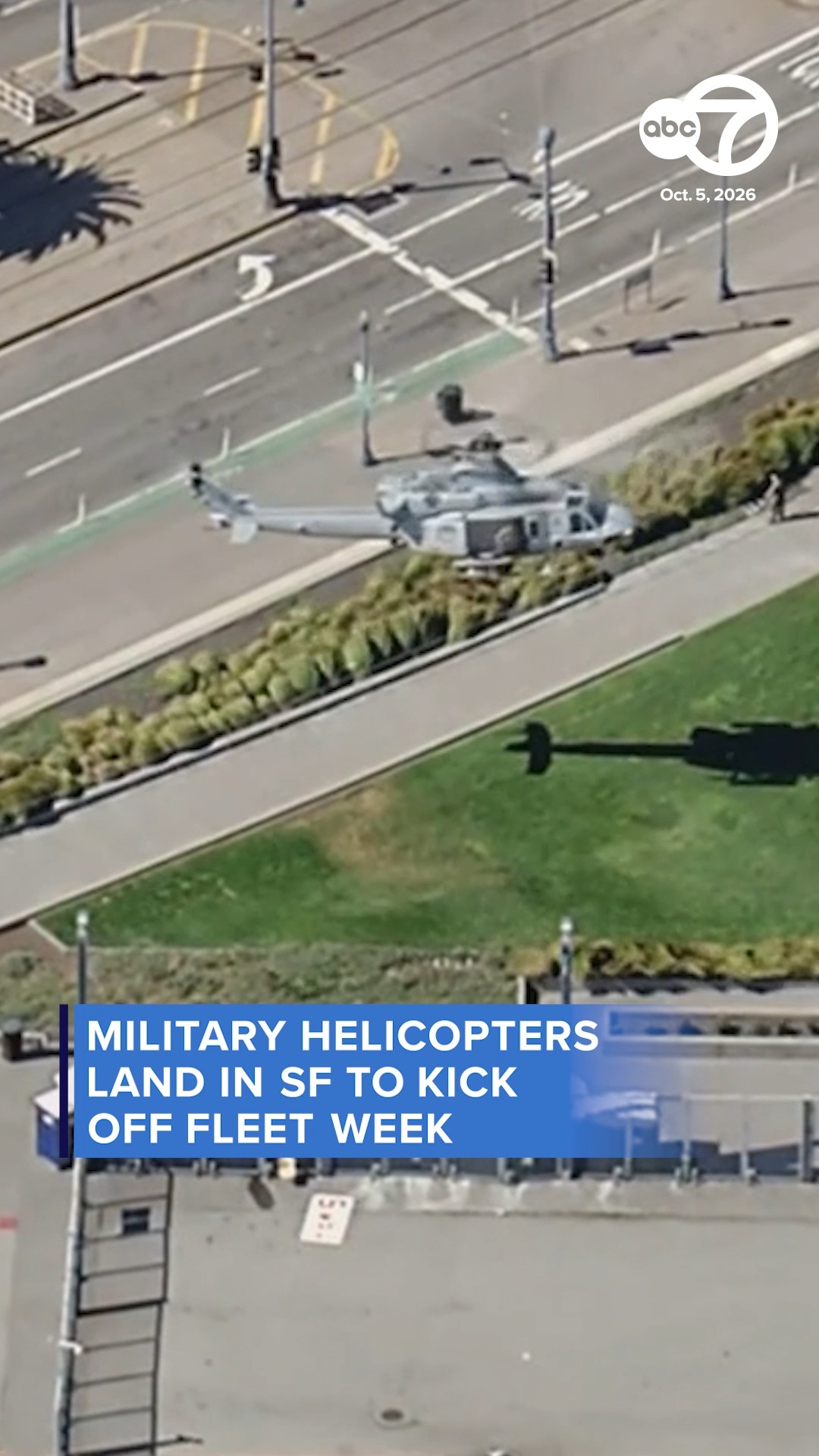 Military helicopters land in SF to kick off Fleet Week