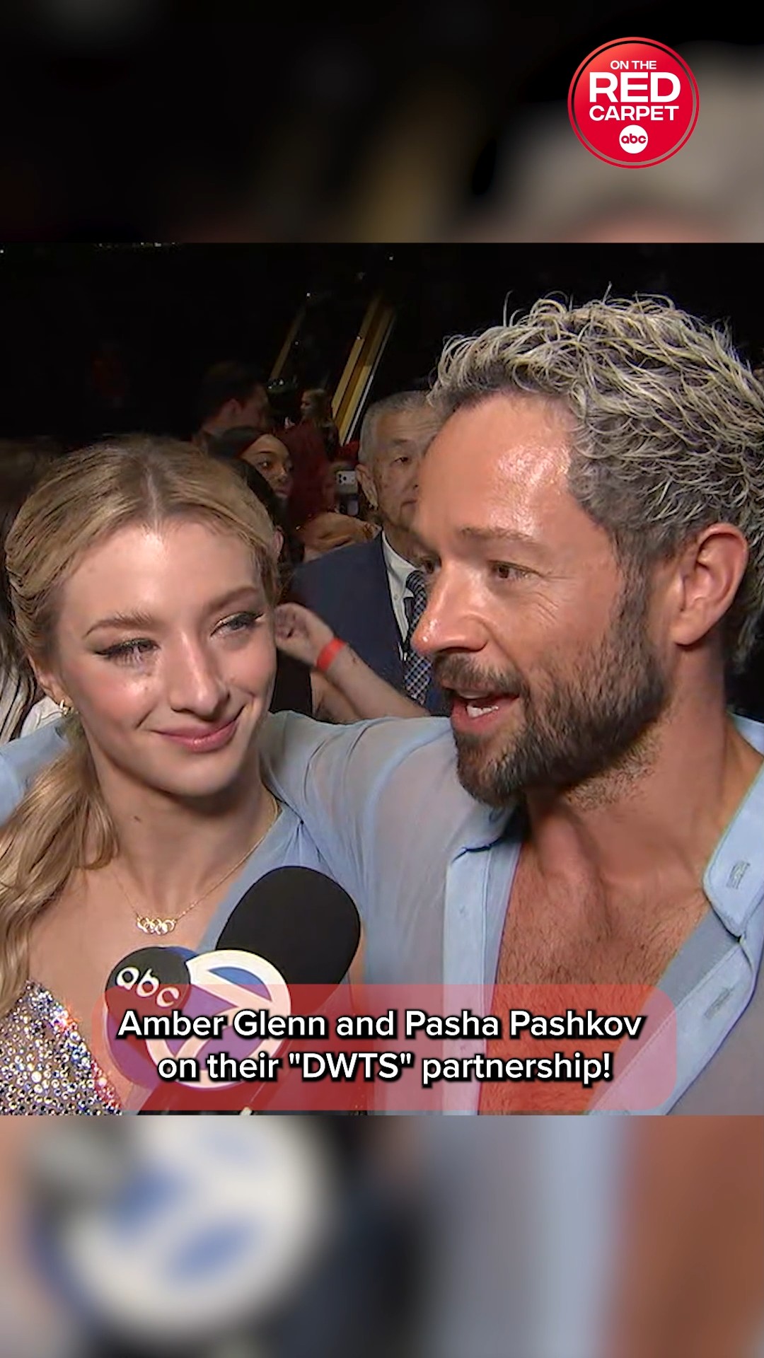 Amber Glenn and Pasha Pashkov on their "DWTS" partnership!