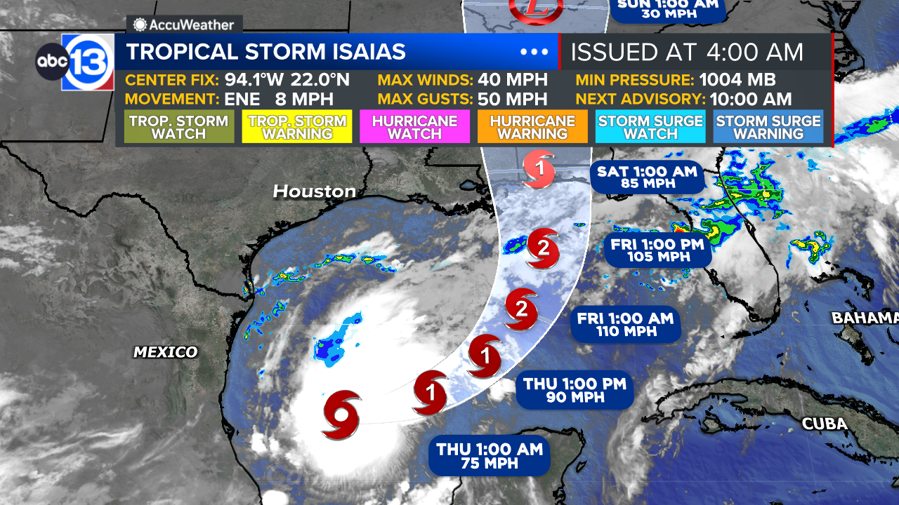 Tropical Storm Isaias forms, expected to become hurricane
