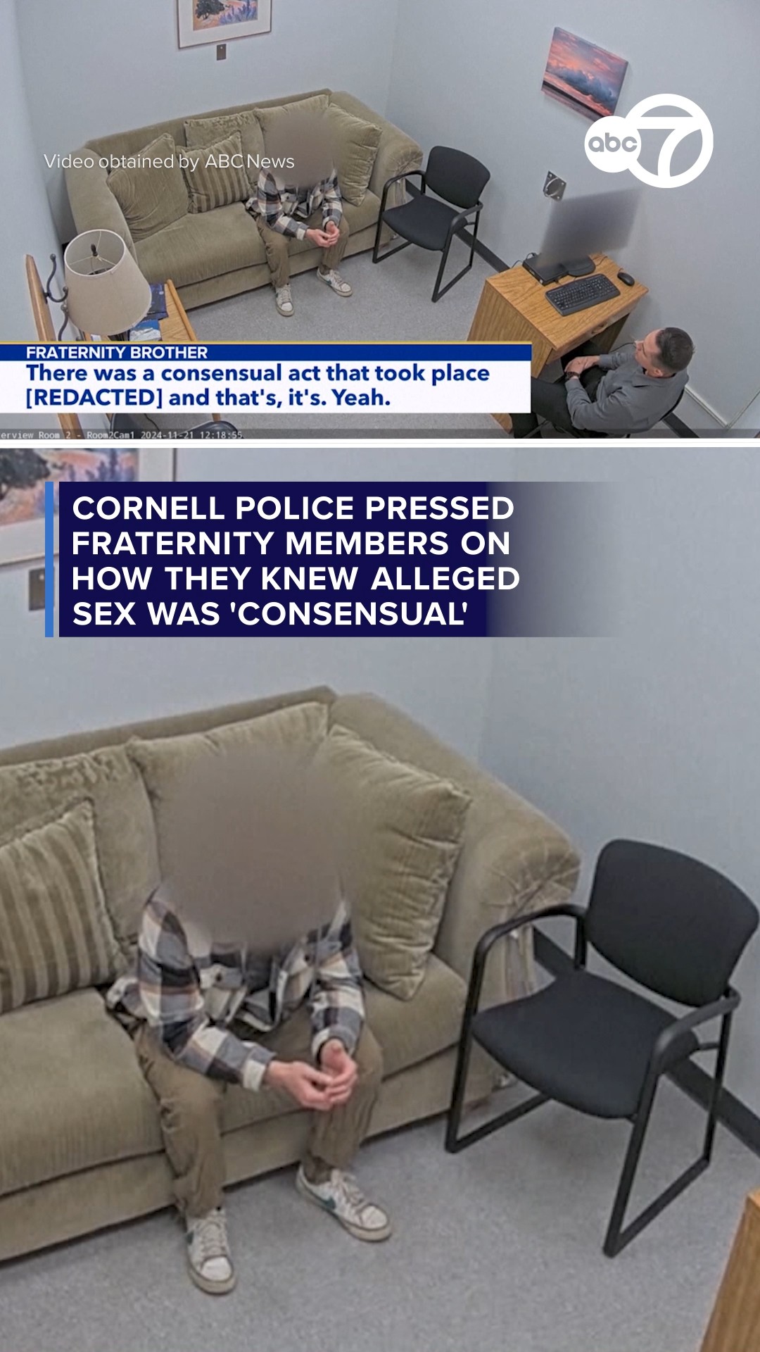 Police pressed frat members on how they say it was 'consensual'