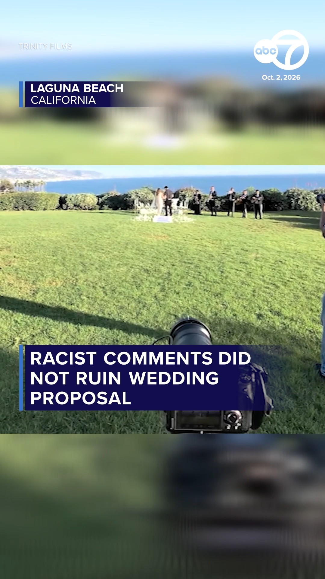 Racist comments did not ruin wedding proposal