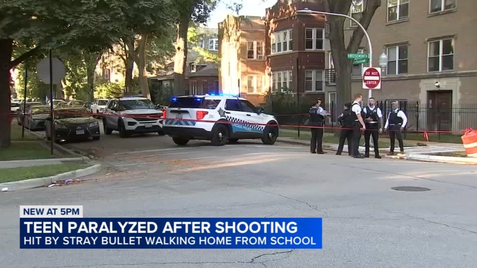 14-year-old struck by stray bullet on North Side paralyzed; suspect charged with attempted murder
      