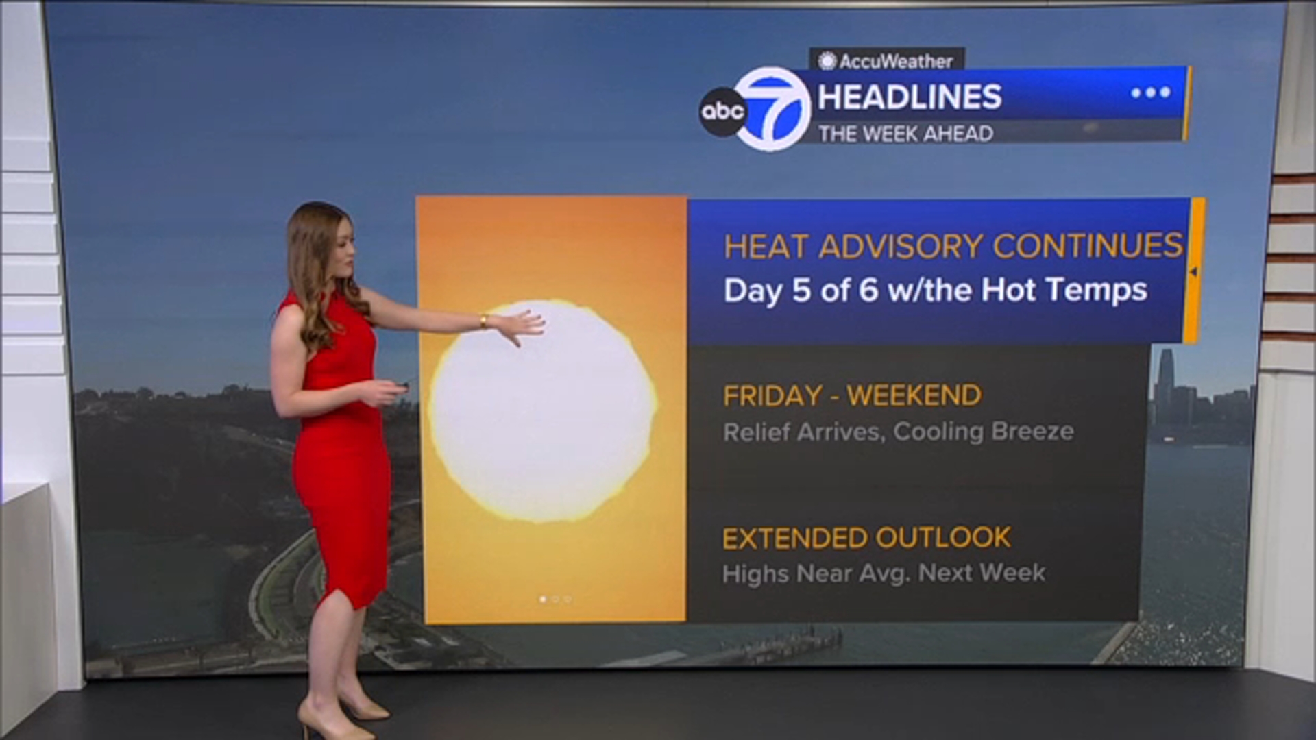 AccuWeather Forecast: Heat Advisory through tomorrow night