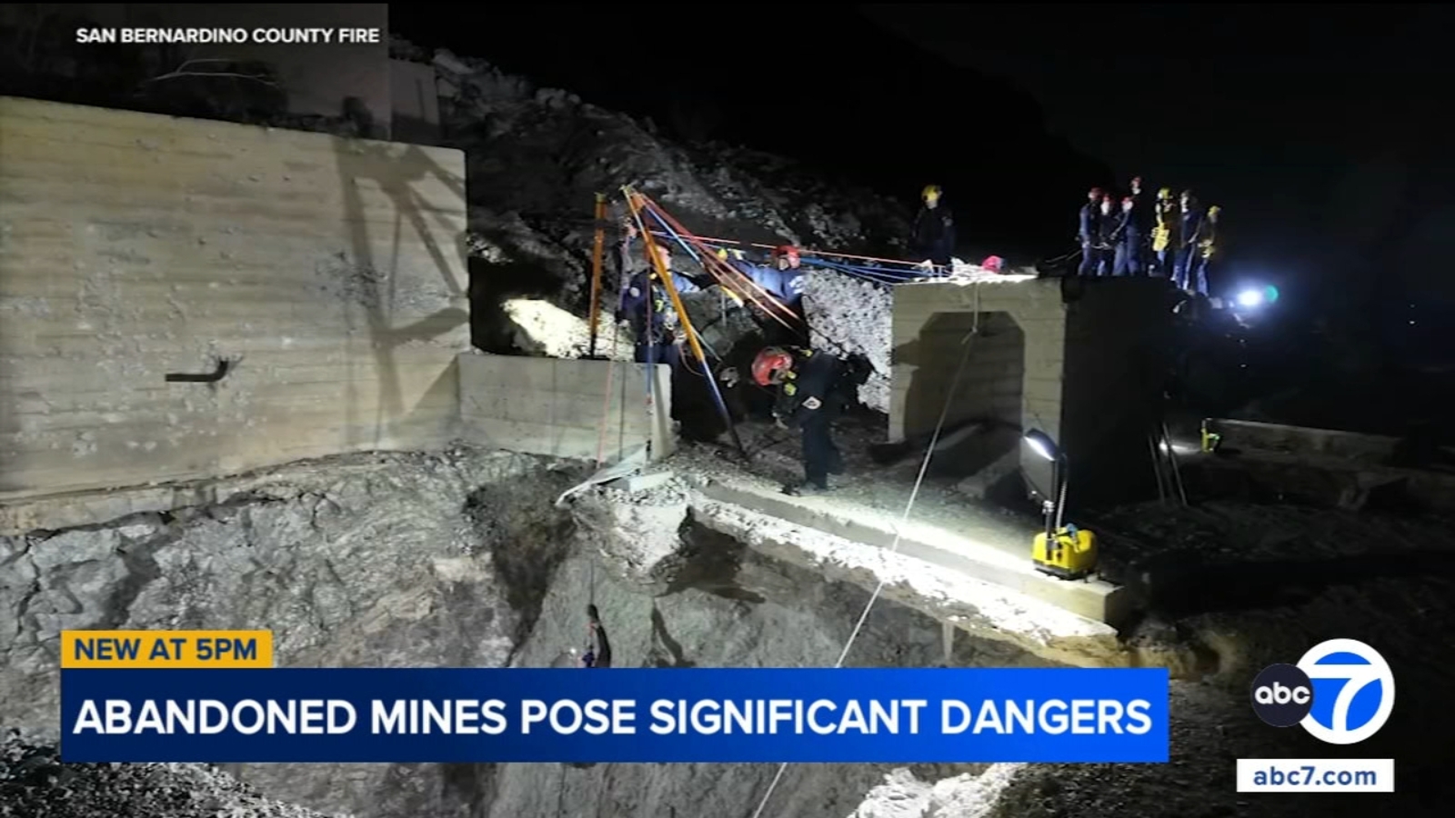 San Bernardino County firefighters caution explorers about risks inside abandoned mines as they train for dangerous rescues San Bernardino County firefighters caution explorers about risks inside abandoned mines as they train for dangerous rescues