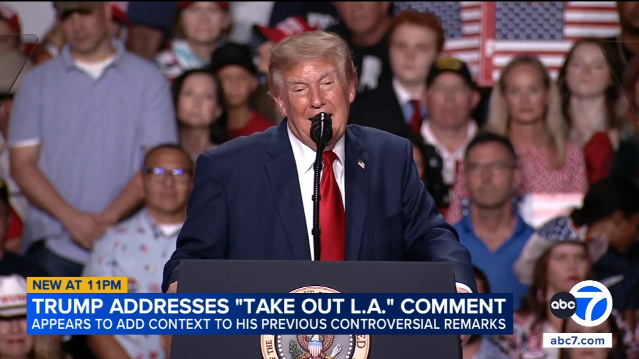 Trump revisits controversial remarks about attacks on LA, San Diego: 'We protect our cities'